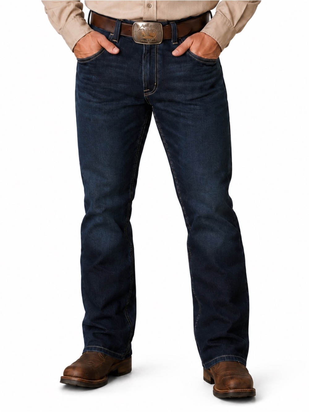 Ariat Mens Rebar M4 Durastretch Relaxed Boot Cut Jeans 36x32 Workwear Western